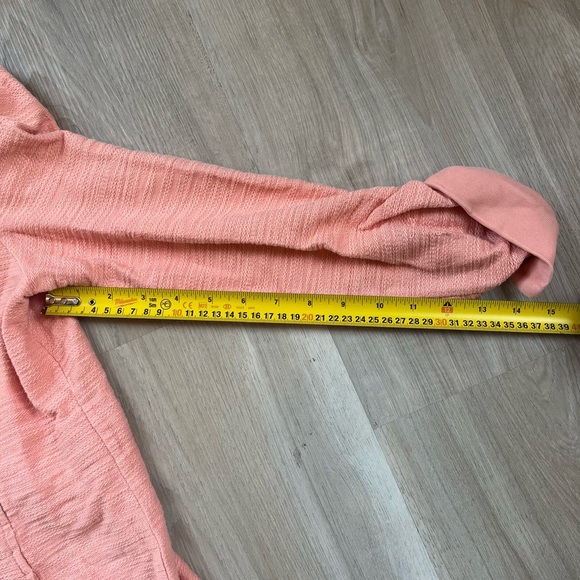 ANTHROPOLOGIE “Saturday Sunday” Coral Pink Jacket with tied back. Size S - Picture 12 of 12